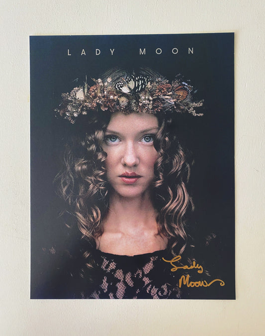 Lady Moon Autographed Poster